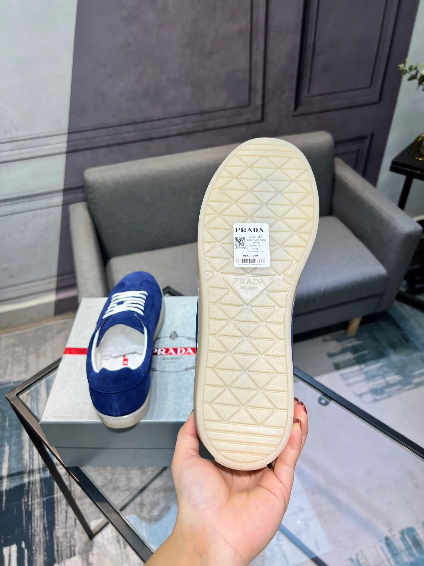 Men's shoes 💰540 [PRADA] Men's shoes are popular in the counter, official website synchronization, 1 high-quality shipment ✔️ Original frosted cowhide + cowhide lining, 1🆚1 replica, original sole, 38-45 (45 customized, non-refundable)